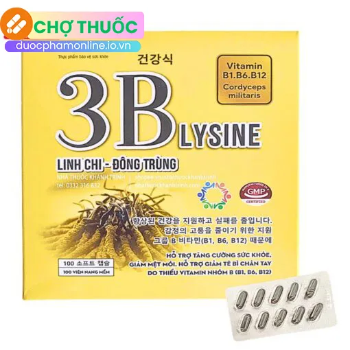 3B Lysine Linh Chi Đông Trùng