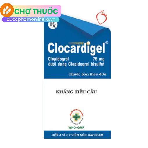 Clocardigel 75mg (Hộp 28 viên)