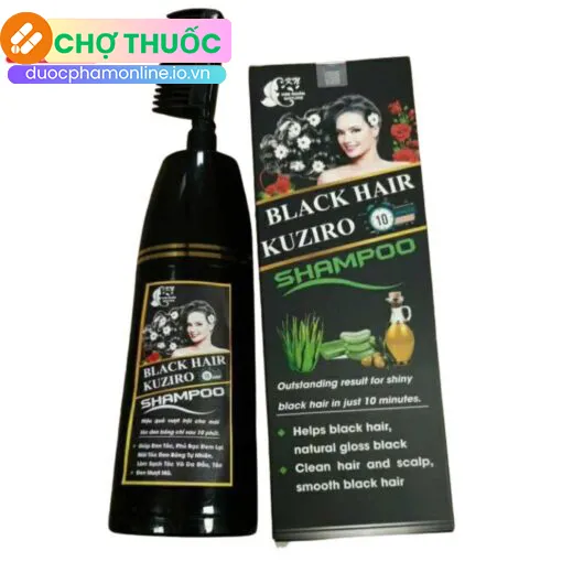 Dầu gội phủ bạc Black Hair Kuziro