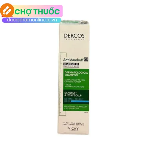 Dầu gội sạch gàu cho da đầu dầu Vichy Dercos Anti-Dandruff DS