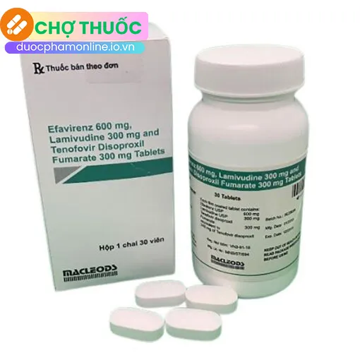 Efavirenz 600mg, Emtricitabine 200mg and Tenofovir Disoproxil Fumarat 300mg Tablets Macleods