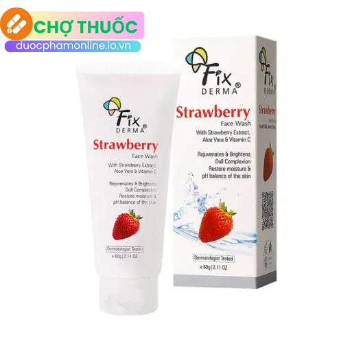 Fixderma Strawberry Face Wash (60g)