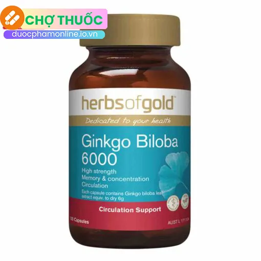 Ginkgo Biloba 6000 Herbsofgold