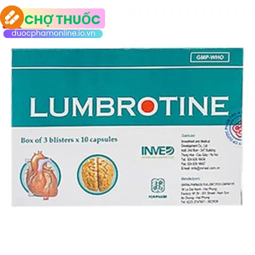 Lumbrotine (3 vỉ x 10 viên)