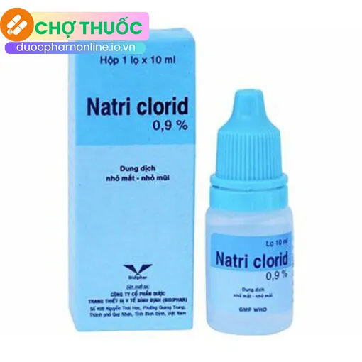 Natri clorid 0,9% 10ml Bidiphar
