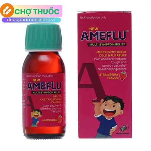 New Ameflu Multi-Symptom Relief hương dâu