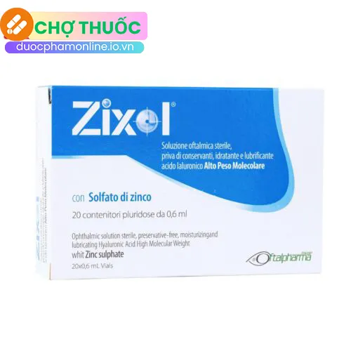 Nước mắt nhân tạo Zixol 0,6ml