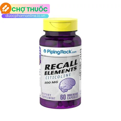 Recall Elements Citicoline 500mg