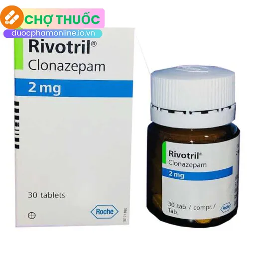 Rivotril 2mg Roche (lọ 30 viên)