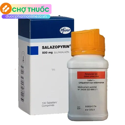 Salazopyrin 500mg (lọ)