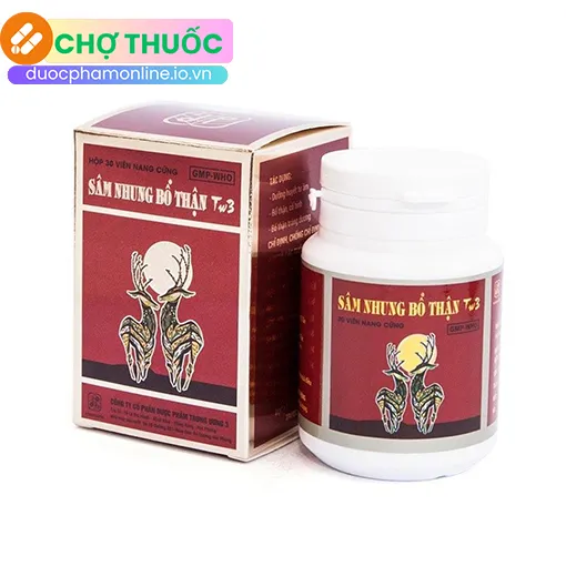 Sâm Nhung Bổ Thận Tw3 (Hộp 30 viên)