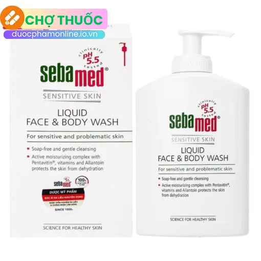 Sữa rửa mặt và tắm toàn thân Sebamed (Chai 300ml)
