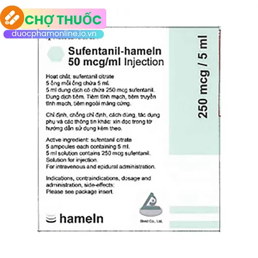 Sufentanyl hameln 50mcg/ml