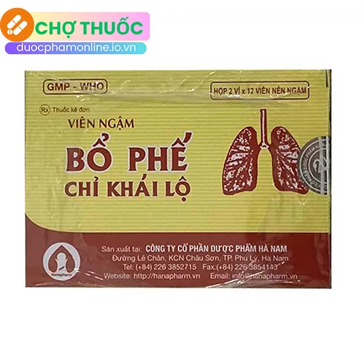 Viên Ngậm Bổ Phế Chỉ Khái Lộ Hà Nam